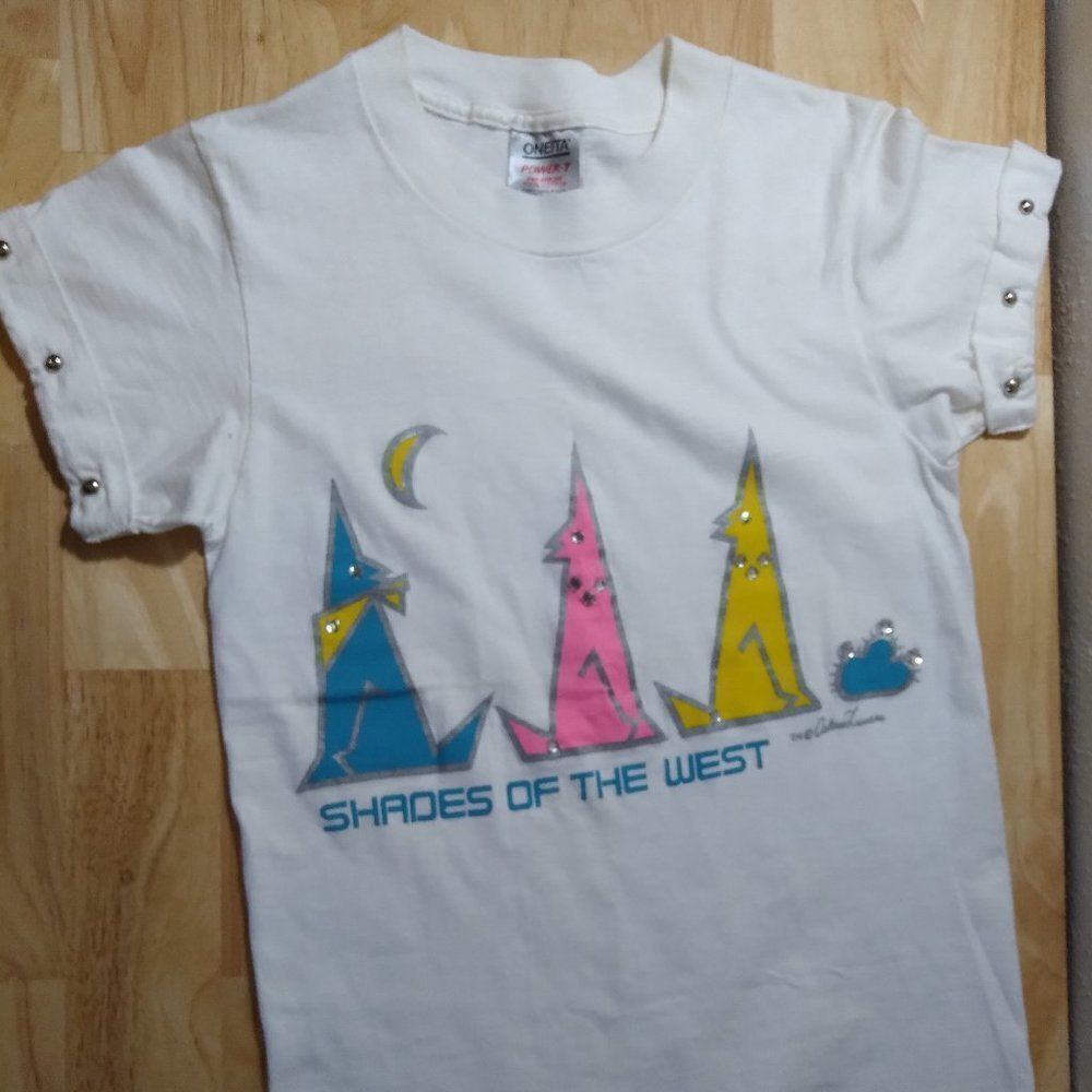 Vintage Shades Of The West Coyotes Bejeweled Tee